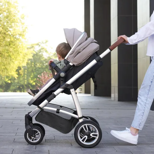 Vista 6 de TOYANDONA - Cesta organizadora para cochecito de bebé, bolsa inferior ligera y portátil, de gran capacidad, para artículos esenciales para bebés