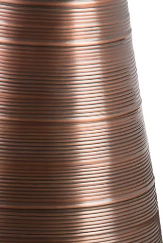 Vista 4 de SIMPLIHOME Sheridan - Mesa auxiliar redonda de metal sólido de 18 pulgadas de ancho x 20 pulgadas de alto en cobre envejecido, mesa decorativa