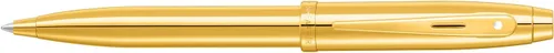 Vista 3 de Sheaffer 100 9372 Brillante PVD Gold Pen con PVD Chapado en Oro Bordes (Ballpoint)