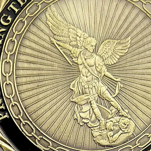 Vista 5 de Moneda de desafío militar del FBI de los Estados Unidos Colección de monedas de San