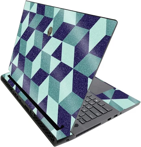 Vista 502 de MightySkins - Skin brillante con purpurina para Alienware M17 R3 (2020) y M17 R4 (2021) - Diversión de los años 90 Acabado duradero con purpurina