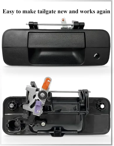 Vista 6 de SYOAUTO Manija de portón trasero para 2007-2013 Toyota Tundra, manija de pestillo de portón trasero con llave, reemplaza # 69090-0C040, 690900C040