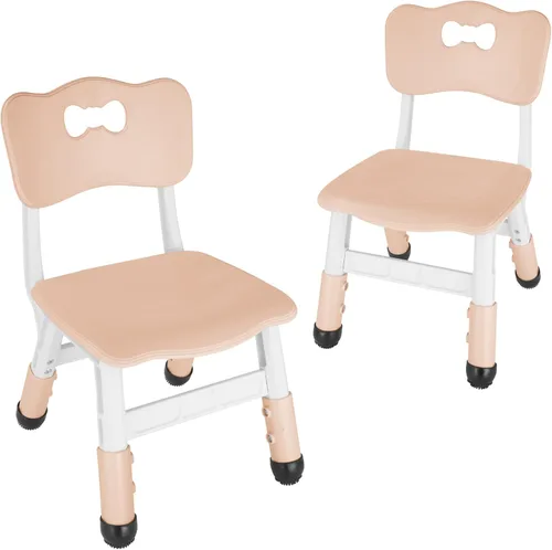 Vista 17 de FUNLIO Silla ajustable para niños (2 unidades), sillas de 3 niveles de altura ajustable para niños de 3 a 8 años, silla infantil resistente con Negro