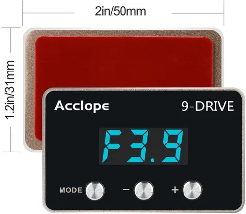 Vista 2 de Bautonery - Controlador electrónico LED de respuesta del acelerador de 9 unidades, pedal de gas, acelerador de carreras, compatible con Buick