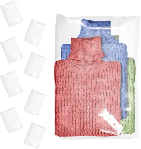 Vista 8 de Bolsas de embalaje transparentes, 12 x 18 pulgadas. Paquete de 100 bolsas de plástico de polietileno para ropa o juguetes. Embalaje de camisa