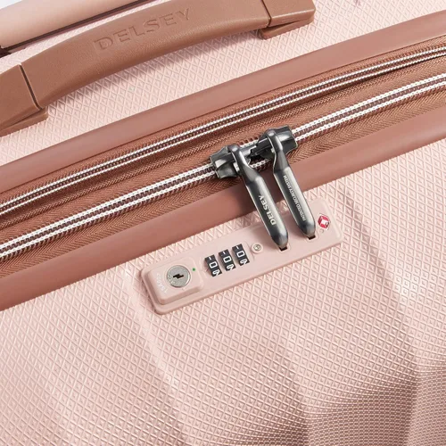 Vista 11 de DELSEY Paris St. Tropez Hardside - Maleta extensible con ruedas giratorias, Rosado, St. Tropez Hardside - Maleta extensible con ruedas giratorias