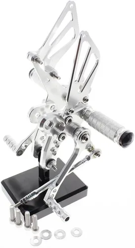 Vista 9 de CNC GSX1300R 99-03 Juego de clavijas traseras para motocicleta, reposapiés ajustable pedal de cambio de freno compatible con GSXR1300 GSX1300R Negro