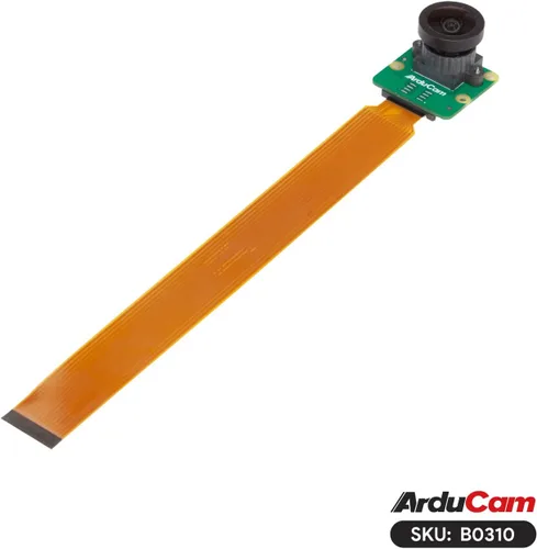 Vista 2 de Arducam Para Raspberry Pi Cámara Módulo 3 Amplio, 120 ° IMX708 Manual Focus Pi Cámara V3 con Lente M12, 5.9 in 15-22 Pin Cable FFC