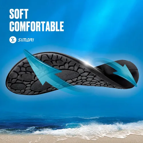 Vista 3 de SIMARI - Zapatos de agua para mujer y hombre, para natación, playa, agua, secado rápido, para yoga, surf, exteriores, SWS001