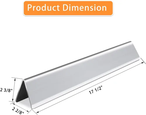 Vista 2 de 7620 7621 Barra aromatizadora de 17.5 pulgadas para piezas de parrilla Weber Genesis serie 300, Weber Genesis E/EP-310, 320, 330, Genesis S/E-310