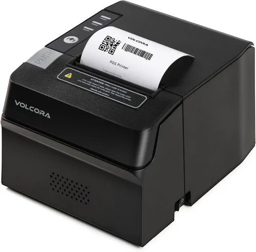 Vista 9 de Volcora Impresora térmica de recibos, impresora POS de 3.150 in con cortador automático, interfaz USB/Bluetooth para Windows/MAC/Linux, cajón