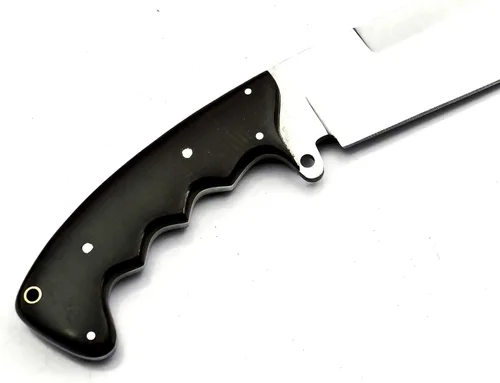 Vista 5 de Nooraki Cuchillo de machete hecho a mano de 18 pulgadas Cuchillo de caza de espiga completa fabricado con acero inoxidable cromado vanadio