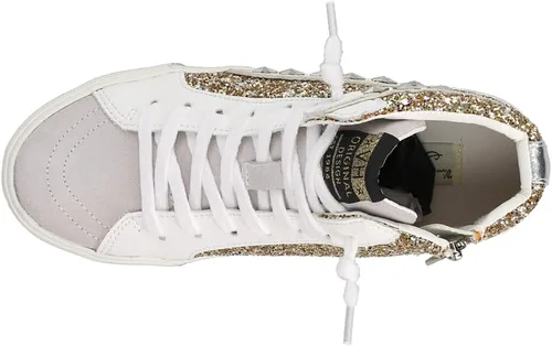 Vista 4 de VINTAGE HAVANA Mujeres Mateel Glitter High Sneakers Zapatos Casual - Oro