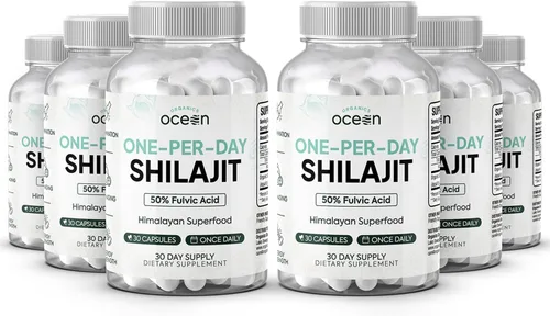 Vista 6 de Organics Ocean Shilajit Una Por Día para Hombres y Mujeres - Suplemento Natural de Shilajit para Anti-Envejecimiento, Fortaleza Ósea, Apoyo Hormonal