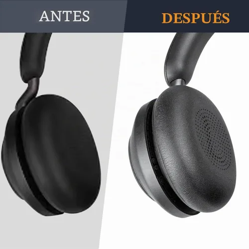 Vista 7 de SOULWIT Almohadillas para Jabra Evolve2 65, Elite 45h - Negro