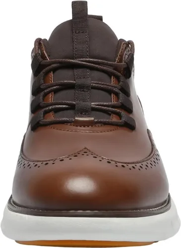 Vista 3 de SVNKE Zapatillas de vestir para hombre, zapatos casuales de moda con cordones, zapatos Oxford formales
