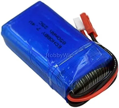 Vista 5 de 7.4V 2S 850mAh 25C LiPO Batería JST Plug para FPV Drone RC Modelo Avión Helicóptero