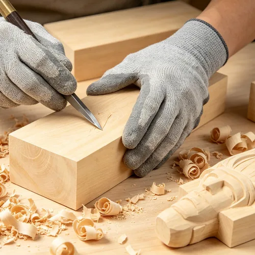 Vista 5 de Paquete de 3 bloques de tallado de tilo de 12 x 4 x 2 pulgadas, bloques de madera suave, bloques de madera sin terminar para tallar y tallar