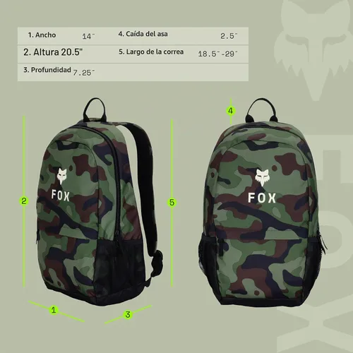 Vista 5 de Fox Racing Mochila 180 Verde Camuflaje