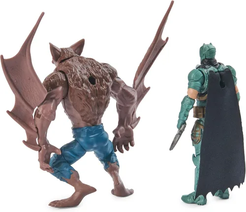 Vista 8 de DC Comics, Paquete de batalla aérea de Batman (exclusivo de Amazon), vehículo de murciélago, figura de acción de Batman y hombre-murciélago de 4