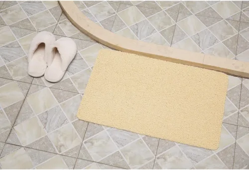 Vista 5 de Alfombrilla de ducha antideslizante de PVC para ducha interior, baño (15.7 x 23.6 in, amarillo)