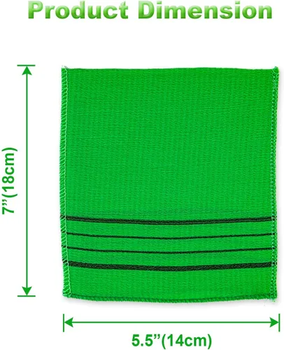 Vista 3 de [Paquete variado] Toalla exfoliante asiática coreana – Paño exfoliante para eliminar callos de la piel muerta, limpiar poros y reducir el brote