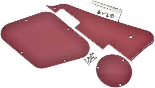 Vista 25 de KAISH Abalone Pearl LP - Placa trasera para guitarra con soporte de níquel de acero y tornillos de montaje para EE. UU