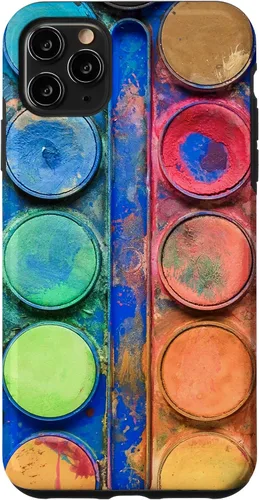 Vista 13 de Caja de paleta de pintura de acuarela - Funda de regalo divertida para artista/pintor/arte para iPhone 17