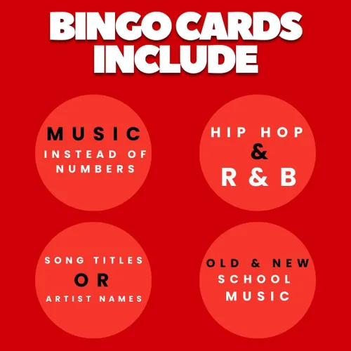 Vista 3 de Hip Hop, juego de bingo de música R&B, juegos de cartas para adultos, juegos familiares, tableros de bingo, diversión para la familia, diversión