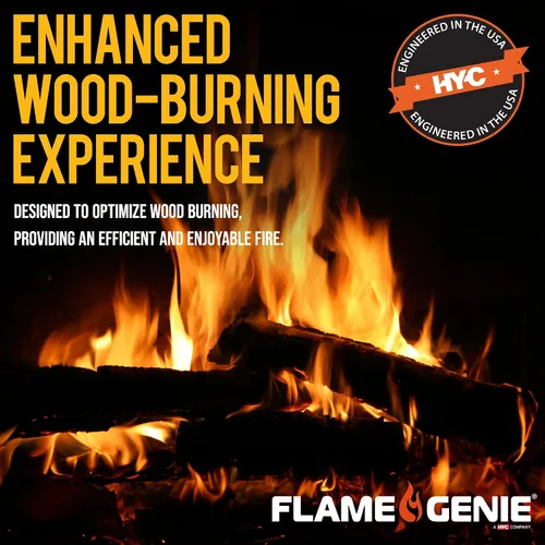 Vista 6 de Flame Genie Rejilla de chimenea de hierro fundido resistente, espacio libre de 1 ½ pulgadas, 15 pulgadas