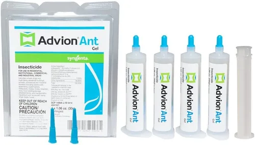 Vista 3 de Advion Ant Gel Bait, 4 tubos x 1.06 oz, 1 émbolo y 2 puntas, cebo eficaz para hormigas, formulado con 0.05% de indoxacarb, uso en interiores