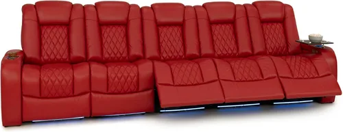 Vista 27 de Seatcraft Asientos de cine en casa Virtuoso LT Tawny Single reclinable Leonado