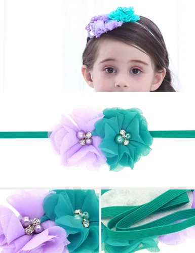 Vista 6 de Little Girls Princess Costume For Birthday Party With Headband