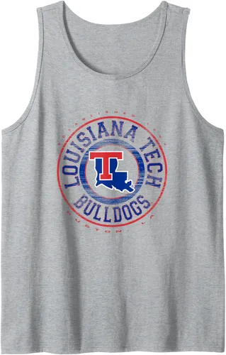 Vista 7 de Louisiana Tech Bulldogs Showtime - Camiseta sin mangas con licencia oficial, Negro