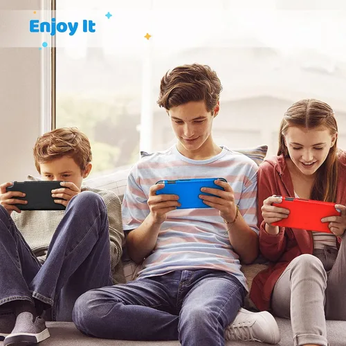 Vista 7 de Fintie Case Compatible with Nintendo Switch OLED Model 2021, Soft Silicone Protective Cover, Anti-Slip Shockproof Case wErgonomic Grip, Grip Case