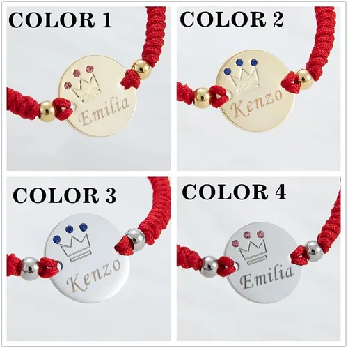 Vista 6 de Pulsera con nombre para bebé, regalo para bebé, plata de 14 quilates, chapado en oro, delicado nombre personalizado, regalo para recién nacido