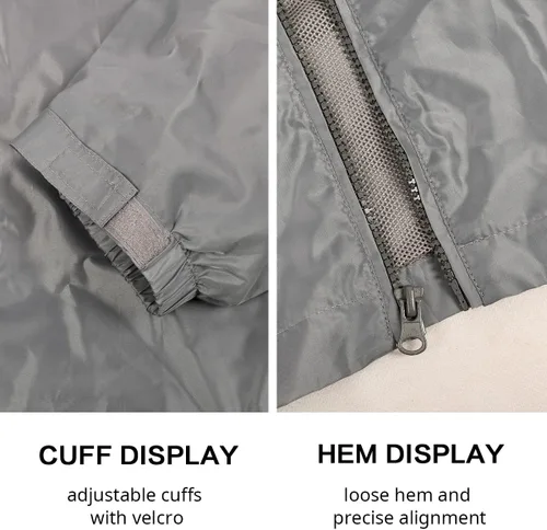 Vista 5 de Chaqueta impermeable plegable para hombre con capucha y rompevientos