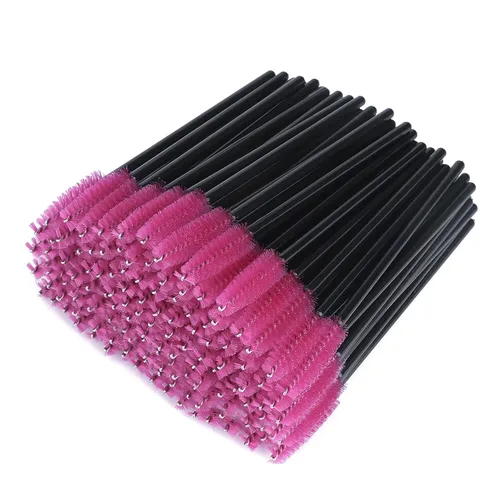 Vista 9 de G2PLUS 300 unidades de brochas desechables para rímel, kit de maquillaje con cepillo de pestañas de cristal, varillas ajustables para extensiones