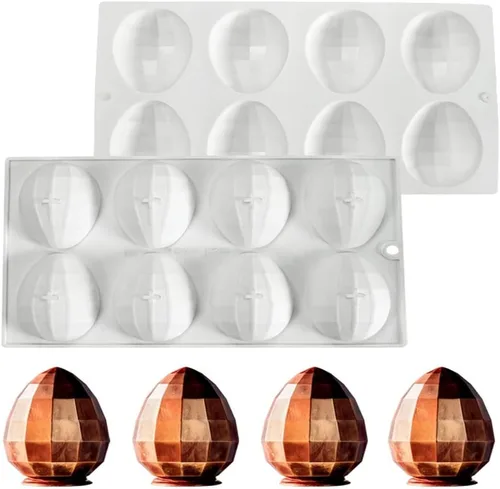 Vista 15 de mostsom Molde de silicona geométrico cuadrado para magdalenas, moldes de silicona antiadherentes para hornear pasteles de muffin, magdalenas