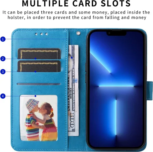 Vista 4 de XYX Wallet Case for Redmi Note 10s, Sunflowers Pattern Folio Stand Credit Card Slots Magnetic Closure Flip Protective Cover for Xiaomi Redmi Note