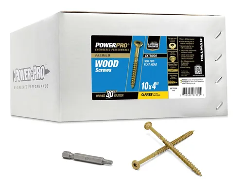 Vista 13 de Power Pro Tornillos para madera para exteriores, #10 x 3 pulgadas, 1200