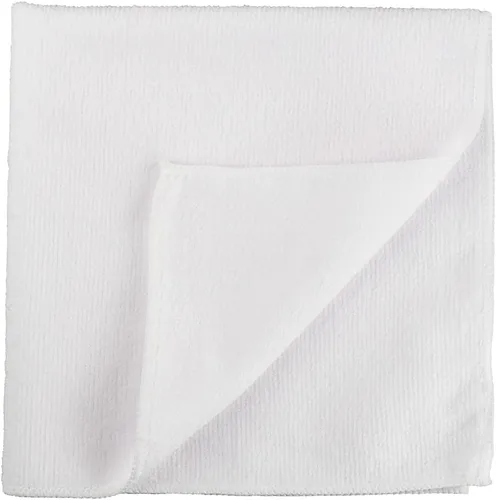 Vista 12 de Restaurantware Clean Tek - Paños de limpieza profesionales de 16 x 16 pulgadas, 10 toallas de microfibra sin pelusas, altamente absorbentes, no Azul
