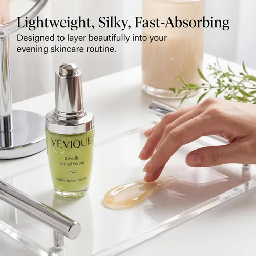 Vista 5 de Révelle - Suero de retinol 1% puro con ceramida NP y extracto de avena, suero facial calmante con textura para piel radiante, fórmula suave