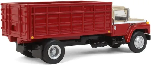 Vista 3 de Spec Cast 1/64 rojo y oro 1982 International S1954 camión de grano BAM-006