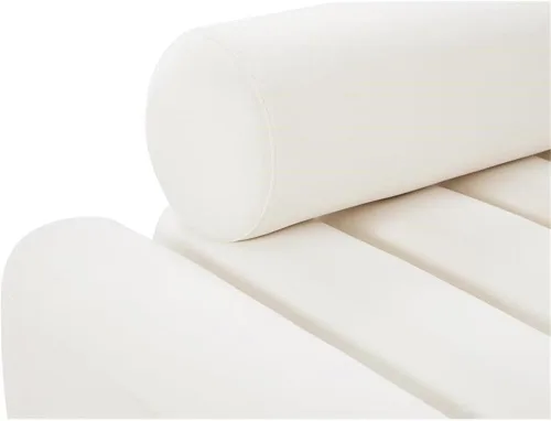 Vista 8 de Pemberly Row Sofá tapizado moderno/contemporáneo de terciopelo crema