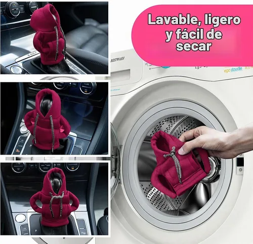 Vista 4 de SLLAK Funda de sudadera para palanca de cambios, sudadera universal para pomo de cambios, sudadera mini para cambio de marchas de coche, gadgets