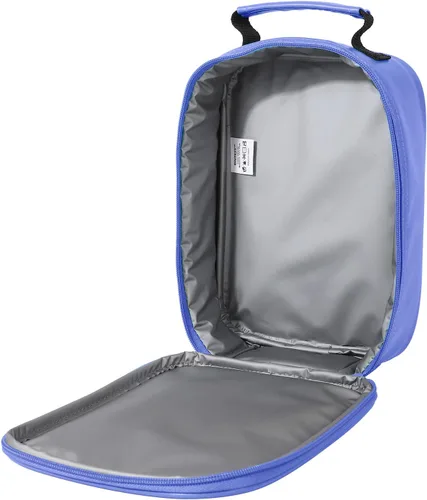 Vista 4 de ONTESY Lonchera de cuero impermeable con aislamiento térmico Bentobox para niños, contenedor de alimentos reutilizable para niños, adolescentes Azul