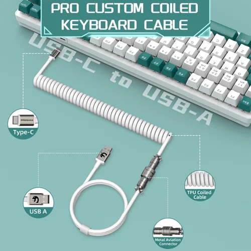 Vista 4 de RK6 Pro Teclado mecánico inalámbrico personalizado para juegos de PC, 2.4G/Bluetooth/USB-C, intercambio en caliente, retroiluminación arcoíris