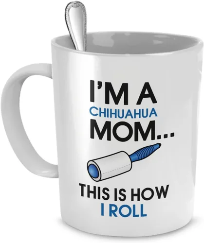 Vista 8 de DogsMakeMeHappy Taza de esquimales americanos, taza de mamá esquimal americana, regalo de mamá esquimal americana, regalo para amantes