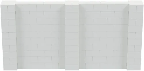 Vista 81 de EverBlock Kit de pared de 5 x 4 pies Bloques de construcción modulares Sistema de pared para edificios, pantallas y estructuras Divisor